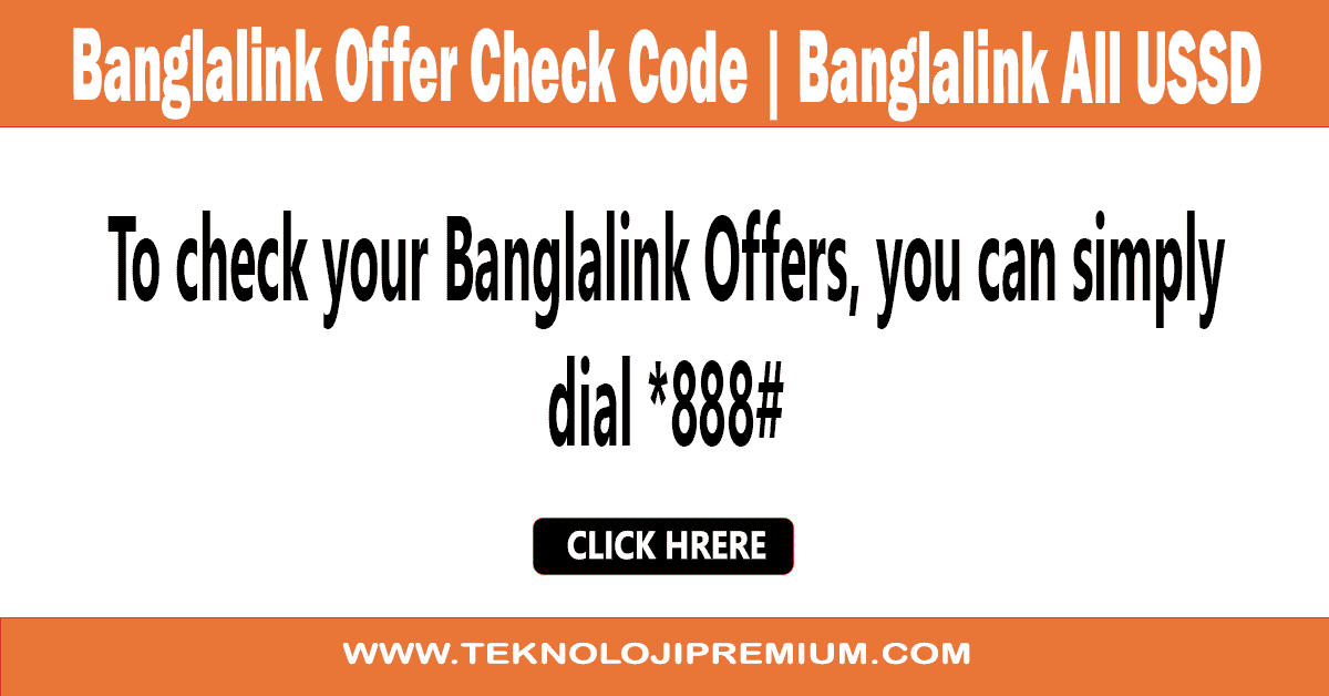 Banglalink Offer Check Code